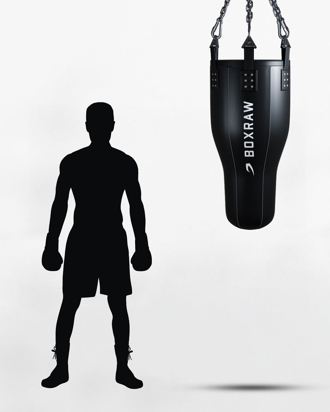 BOXRAW 3.5ft Spitzer Bag - Black/130lb