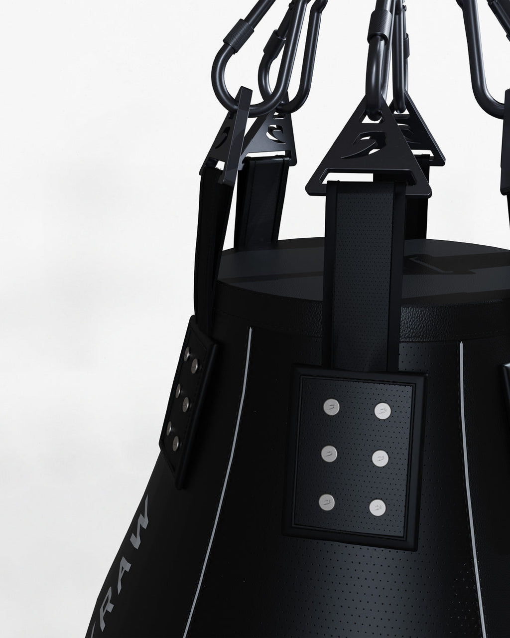 BOXRAW Uppercut Bag - Black/100lb