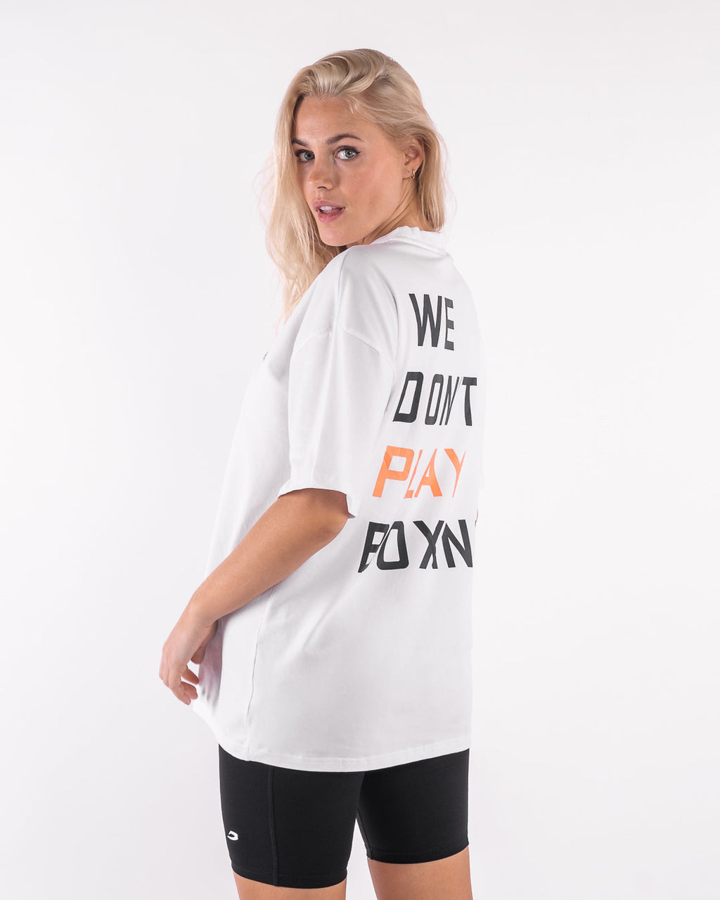 We Don't Play Boxing Oversized T-Shirt - White