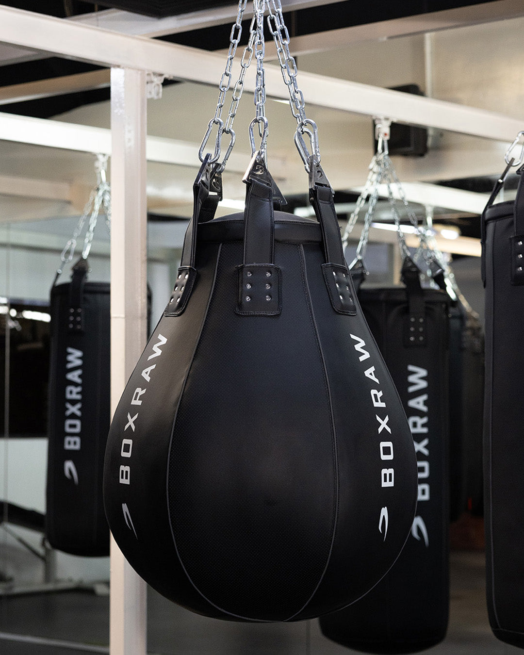 BOXRAW Uppercut Bag - Black/100lb
